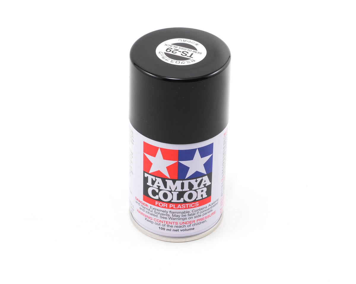 Tamiya 85029 TS-29 Semi Gloss Black Lacquer Spray Paint 100ml