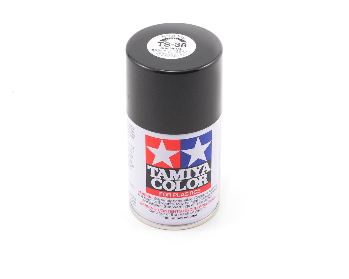 Tamiya 85038 TS-38 Gun Metal Lacquer Spray Paint 100ml