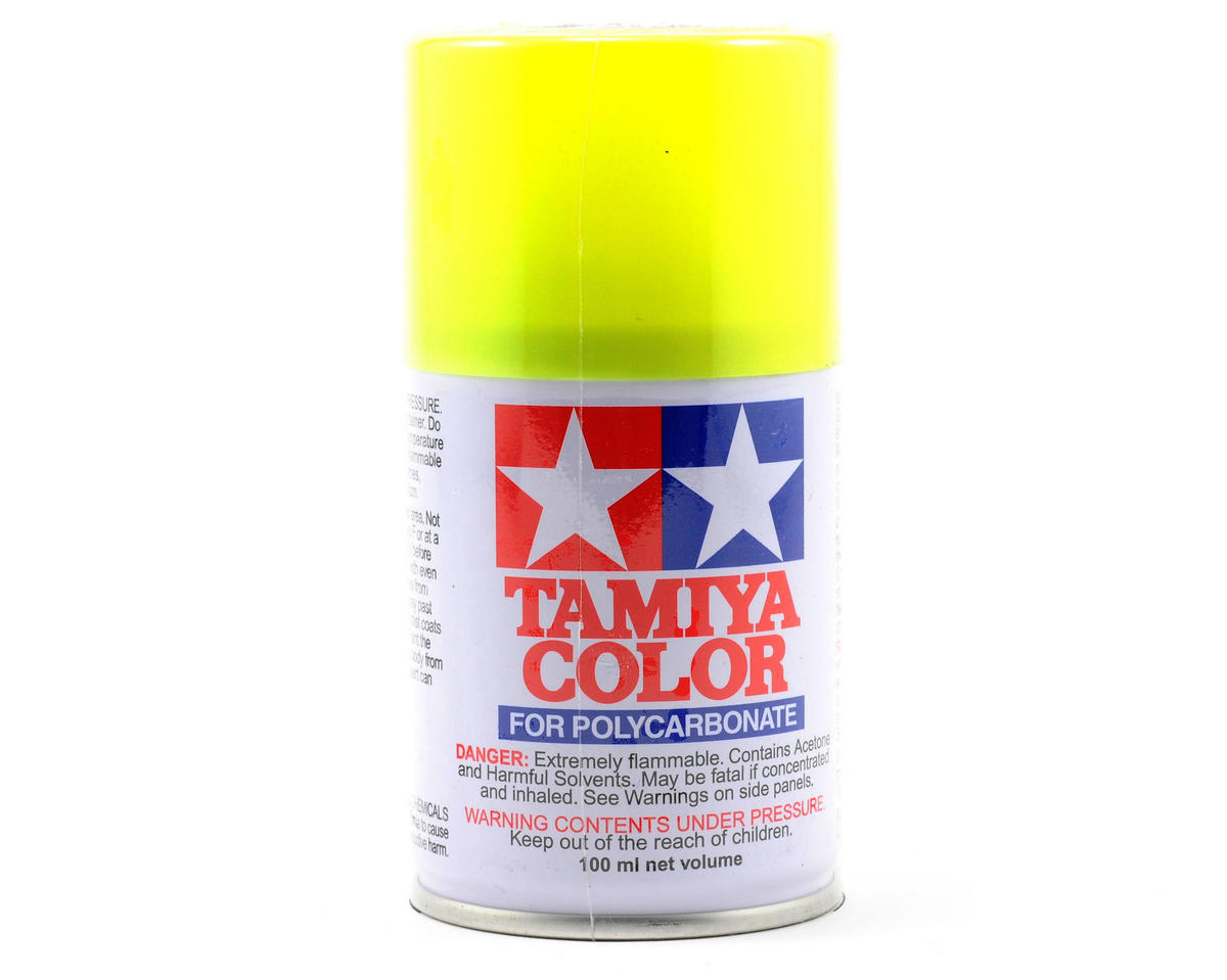 Tamiya 86027 PS-27 Fluorescent Yellow Polycarbonate Spray Paint 100ml