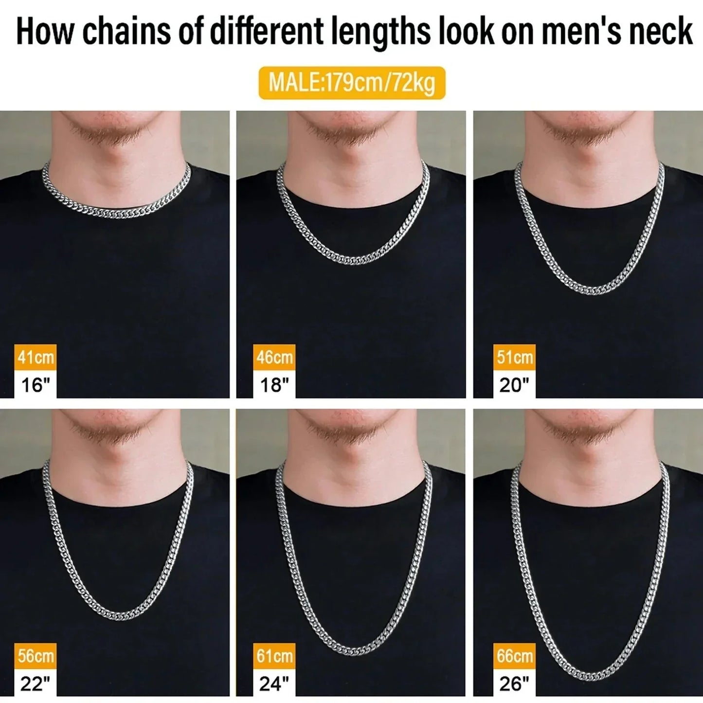The Silver Lining Ⅱ® - Cuban Link Chain Silver White Gold (Push Button Clasp) by Bling Proud | Urban Jewelry Online Store