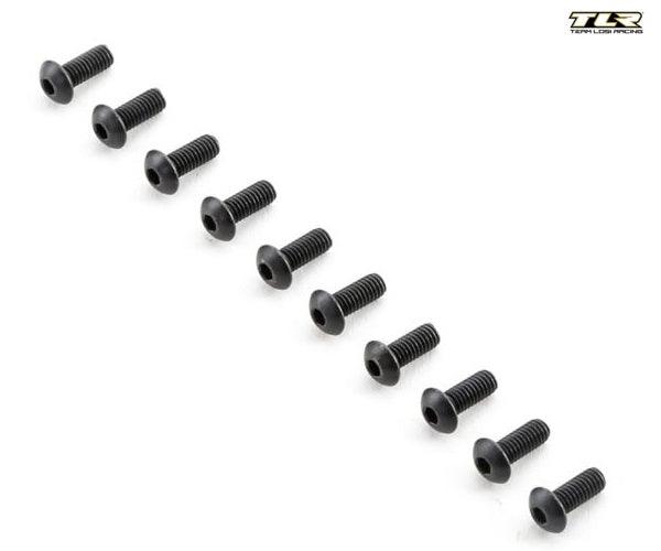 TLR Button Head Screws M4x10mm (10) TLR255006