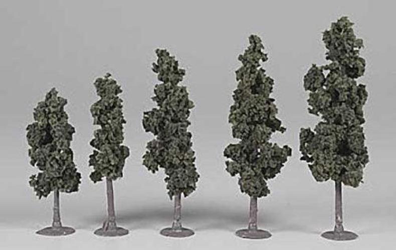 Woodland Scenics TR1560 N/HO Assembled Conifer Pine Green 4" Train Scenery