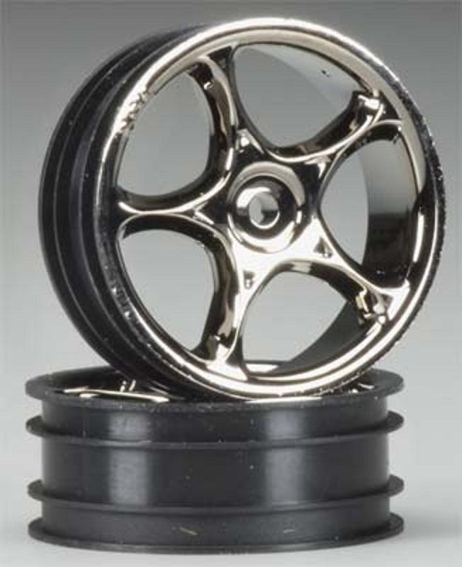 Traxxas 2473A Black-Chrome Tracer Wheels (2) 2.2" Front Bandit