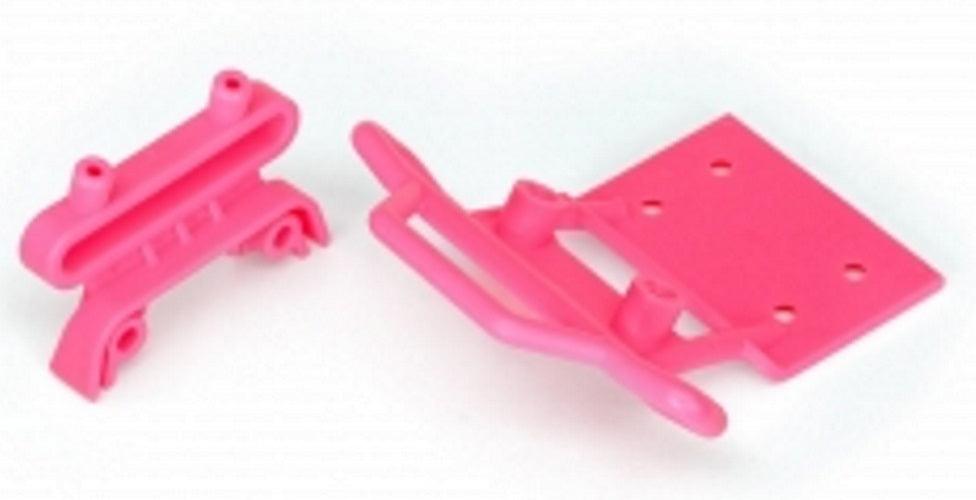 Traxxas 3621P Front Bumper w/ Bumper Mount 4x23mm (2) Pink Stampede 2wd
