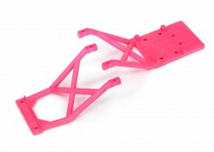 Traxxas 3623P Skid Plates, Front & Rear (Pink) Stampede