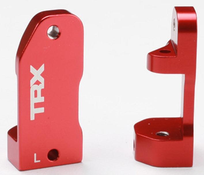Traxxas 3632X RED Aluminum Castor Blocks Stampede Slash Rustler