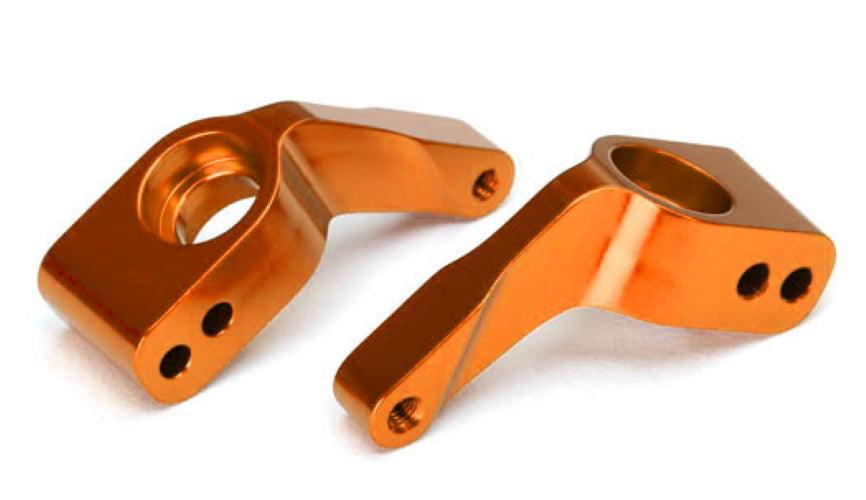 Traxxas Stub Axle Carriers (2) 6061-T6 Aluminum Orange-anodized Rustler Stampede