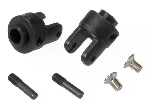 Traxxas 4628R Differential Output Yokes Black (2) Bandit Rustler Stampede Slash