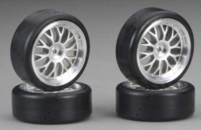Traxxas 4873 Protrax 12mm Slick Mounted Tires/wheels (4) 1/10 Car NTC3 4-TEC
