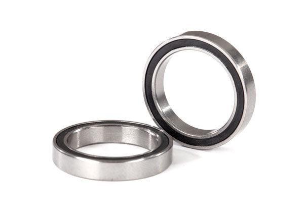 Traxxas 5098A Ball Bearings Black Rubber Sealed (17x23x4mm) (2) Maxx