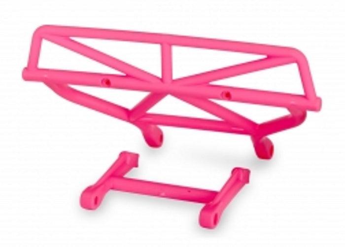 Traxxas 5836P Bumper Rear /Bumper Mount Rear (Pink) For Slash