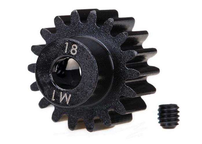 Traxxas 6491R Gear 18-T Pinion Gear Machined (1.0 Metric Pitch) 18T