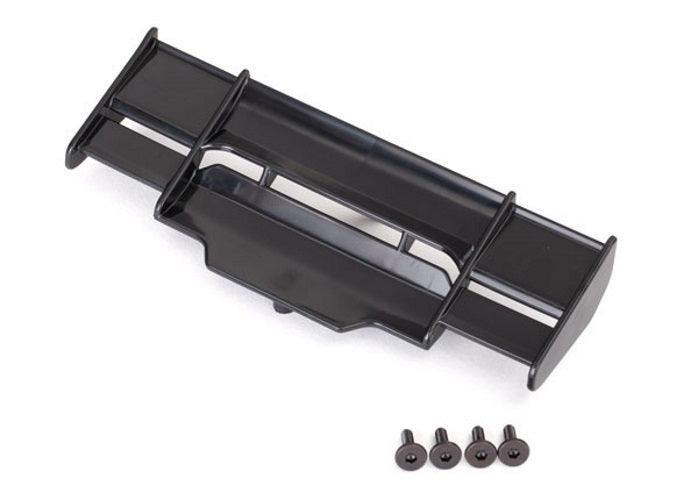 Traxxas 6721 Wing (Black) /3x8mm FCS (3) Rustler 4X4