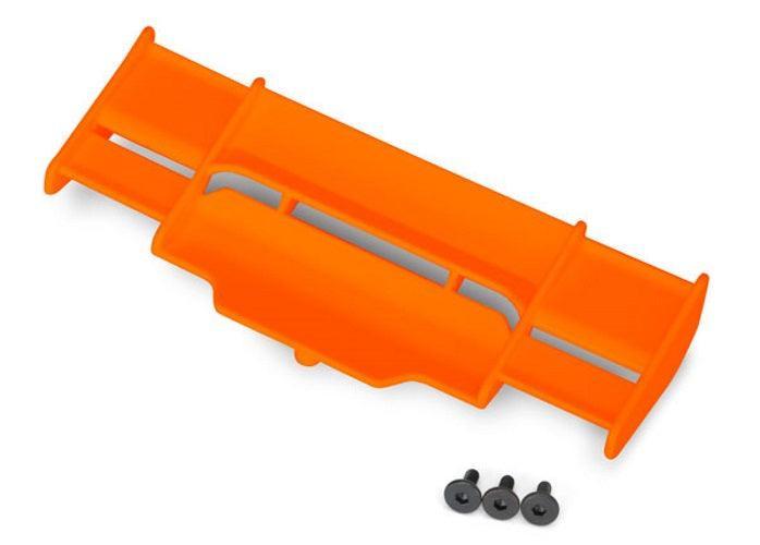 Traxxas 6721T Wing (Orange) /3x8 FCS (3) Rustler 4X4