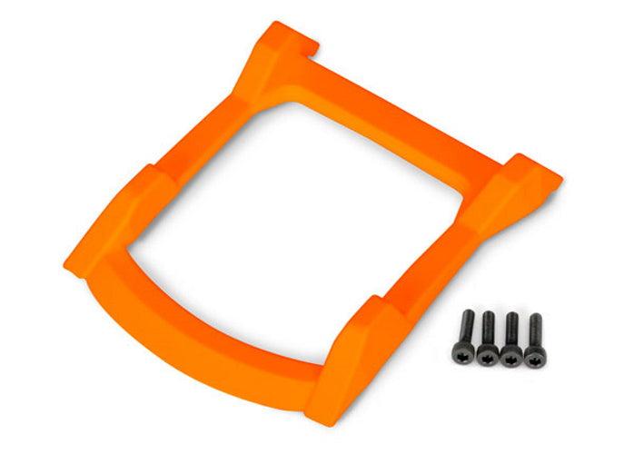 Traxxas 6728T Skid Plate Roof (Body) (Orange)/ 3x12 CS (4) Rustler 4X4