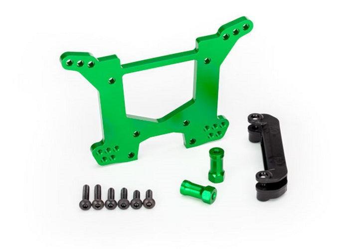 Traxxas 6738G Shock Tower Rear 7075-T6 Aluminum (Green-anodized) Rustler 4X4