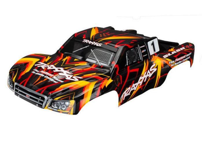 Traxxas 6816 Painted Orange Body with Decals Slash 4X4