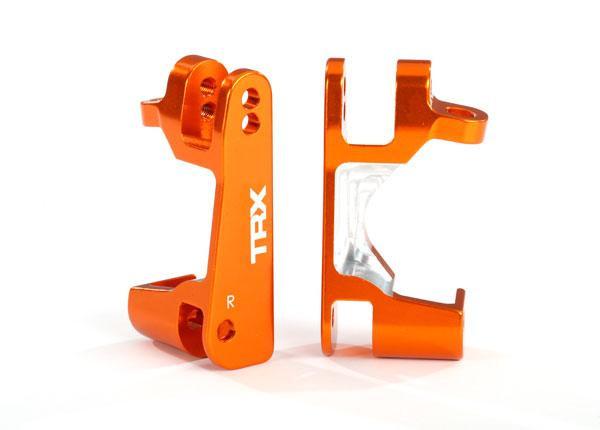 Traxxas 6832A Caster Blocks (C-Hubs) 6061-T6 (Orange-Anodized) Rustler Hoss 4X4