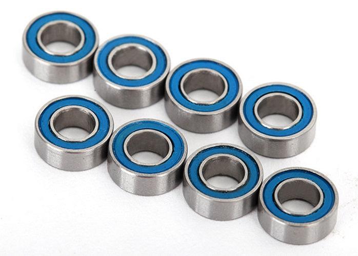 Traxxas 7019R Ball Bearings Blue Rubber Sealed (4x8x3mm) (8) Desert Racer