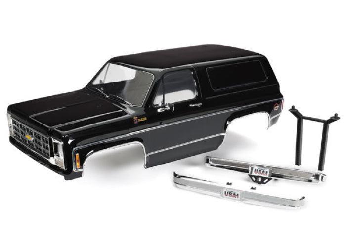 Traxxas 8130T Painted Body Chevrolet Blazer 1979 Complete BLACK TRX-4