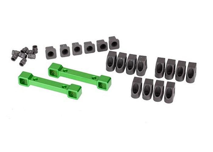 Traxxas 8334G Green Aluminum Suspension Arm / Mount Set 4-Tec 2.0