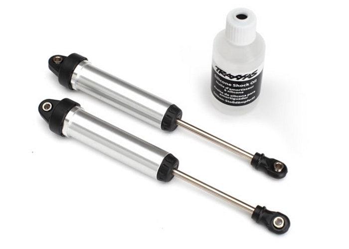 Traxxas 8451 Shocks GTR 134mm Silver Aluminum (Front, No Threads) Desert Racer