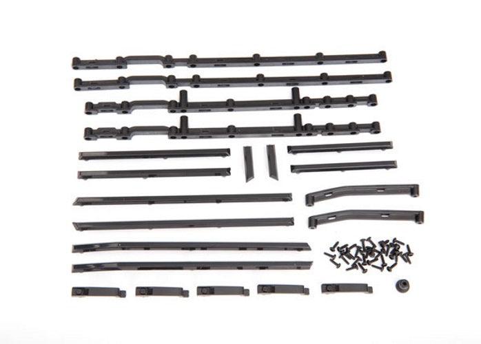 Traxxas 8815 Side Trim Left & Right (Black)/ Side Trim Retainers (6)