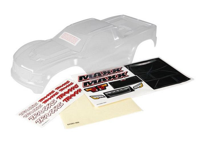 Traxxas 8911 Body Maxx (Clear Untrimmed Requires Painting) /Window Masks