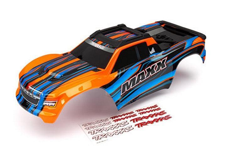 Traxxas 8911T Body Maxx Orange (Painted)/ Decal Sheet Maxx