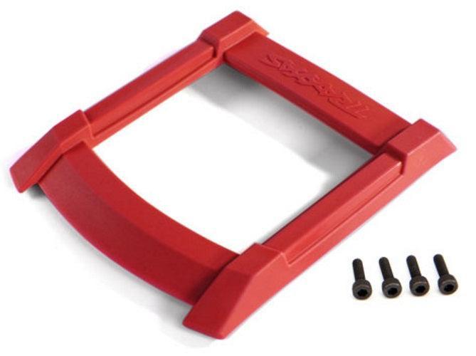 Traxxas 8917R Skid Plate Roof (Body) (Red)/ 3x12mm CS (4) Maxx