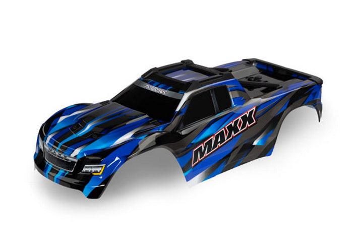 Traxxas 8918A Maxx Blue Painted 352mm wheelbase xtended chassis