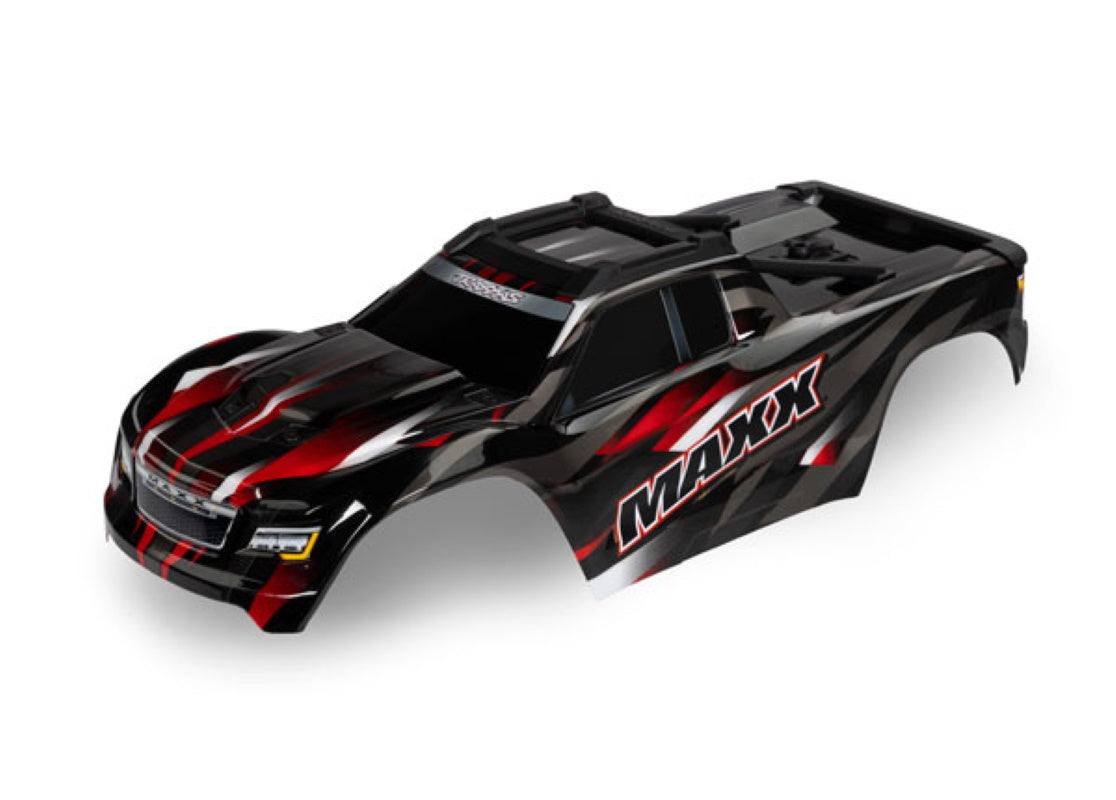 Traxxas 8918R Maxx RED Painted Body Extended chassis 352mm wheelbase