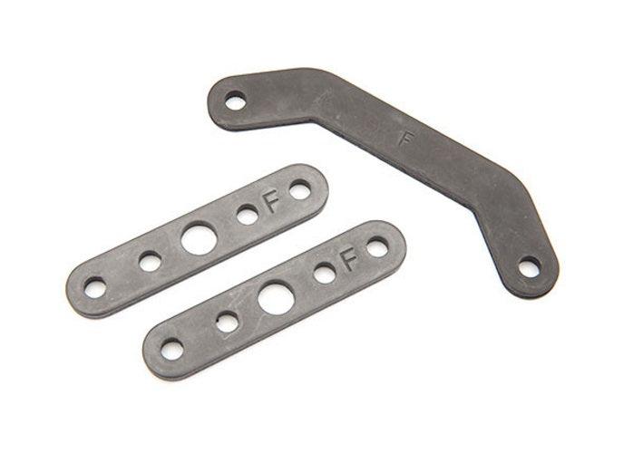 Traxxas 8926 Bulkhead Tie Bar Front Upper (1)/ Lower (2) (Steel) Maxx