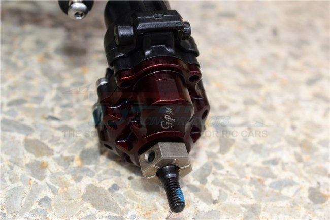 GPM ALUMINUM OUTER PORTAL DRIVE HOUSING FRONT OR REAR TRAXXAS TRX-4 / TRX-6 RED