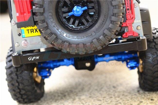 GPM ALUMINUM REAR BUMPER ON-ROAD STREET FIGHTER TRAXXAS TRX-4 BLACK