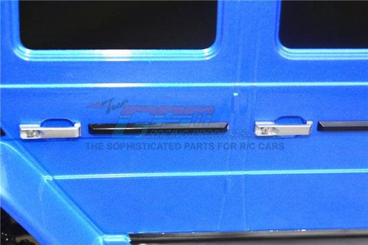 GPM RC CAR ALUMINUM DOOR HANDLE TRAXXAS TRX-4 MERCEDEZ BENZ GUN SILVER