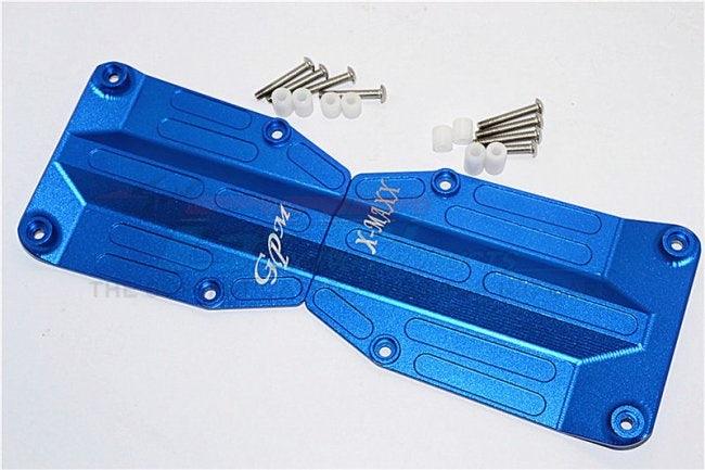 GPM TXM332-RED ALUMINUM CENTRE SKID PLATE TRAXXAS X-MAXX 4X4