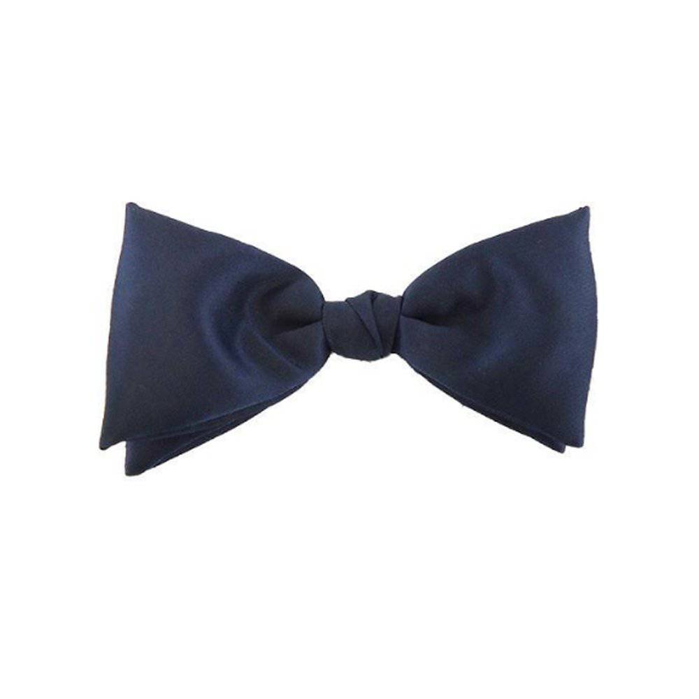 U.S. Air Force Blue Satin Bow Tie with Clip, 2" Banded Bow Tie, 18" Strap