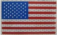 U.S. Flag Infrared Color Patch with Hook Fastener