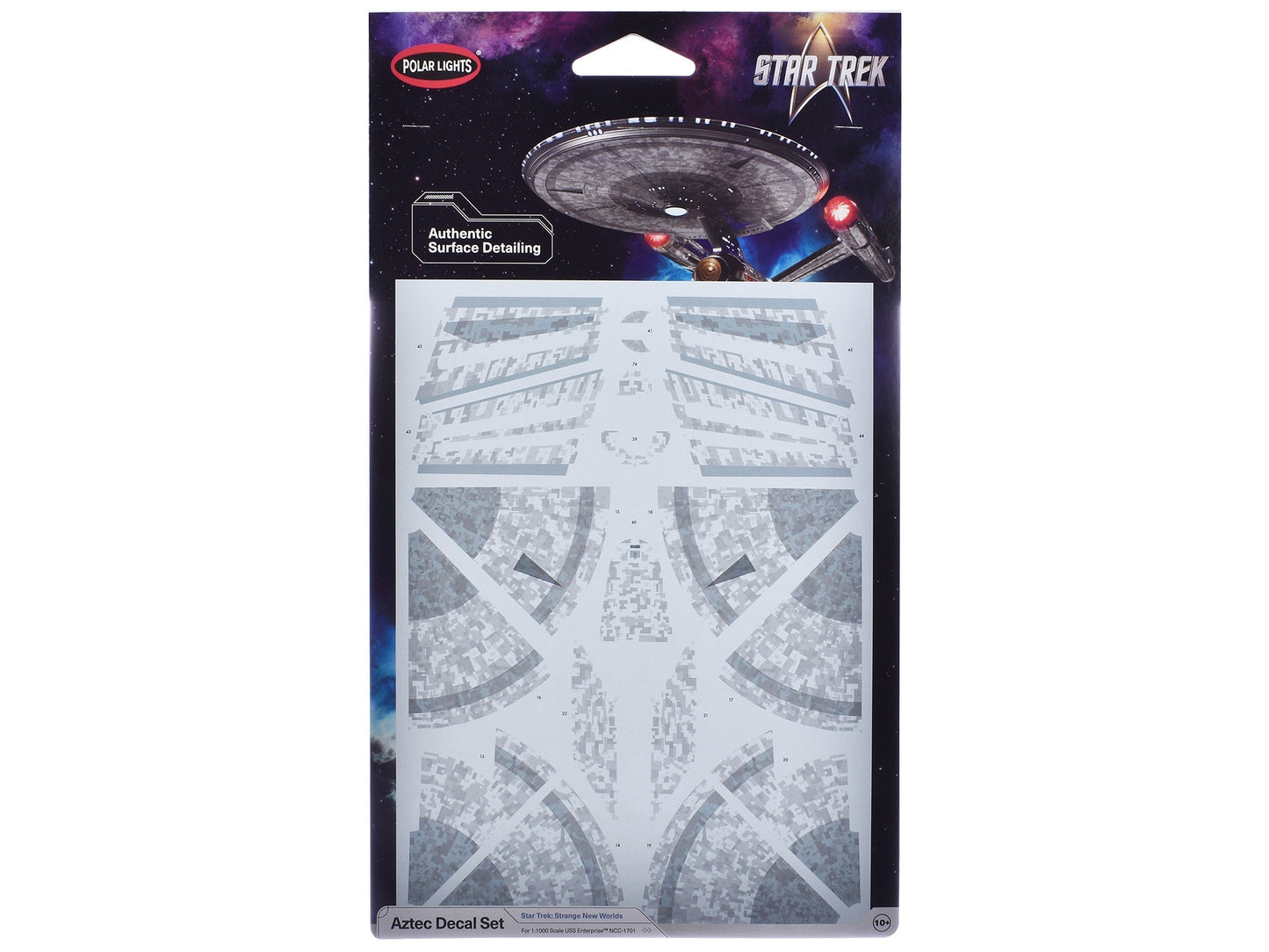 USS Enterprise NCC-1701 Aztec Decal Set "Star Trek: Strange New Worlds" (2022-Current) TV Series 1/1000 Scale by Polar Lights free shipping USA