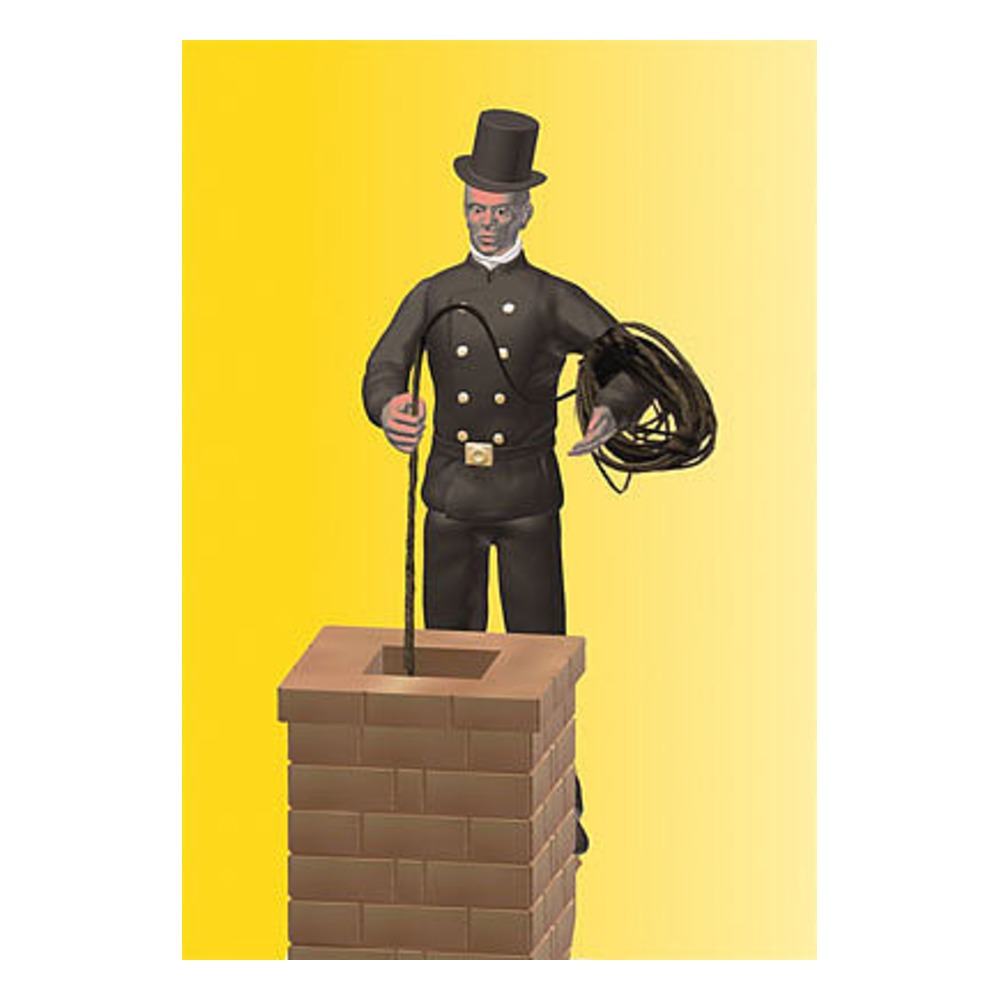 Viessmann 1537 HO Scale Animated Chimney Sweep w/Moving Arm -- 14-16 Volt AC or DC