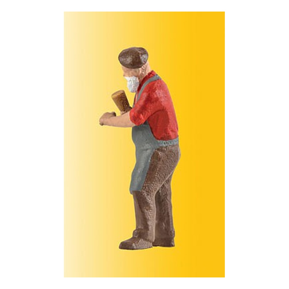 Viessmann 1556 HO Scale Animated Stonemason Figure w/Hammer -- 14-16 Volt AC or DC