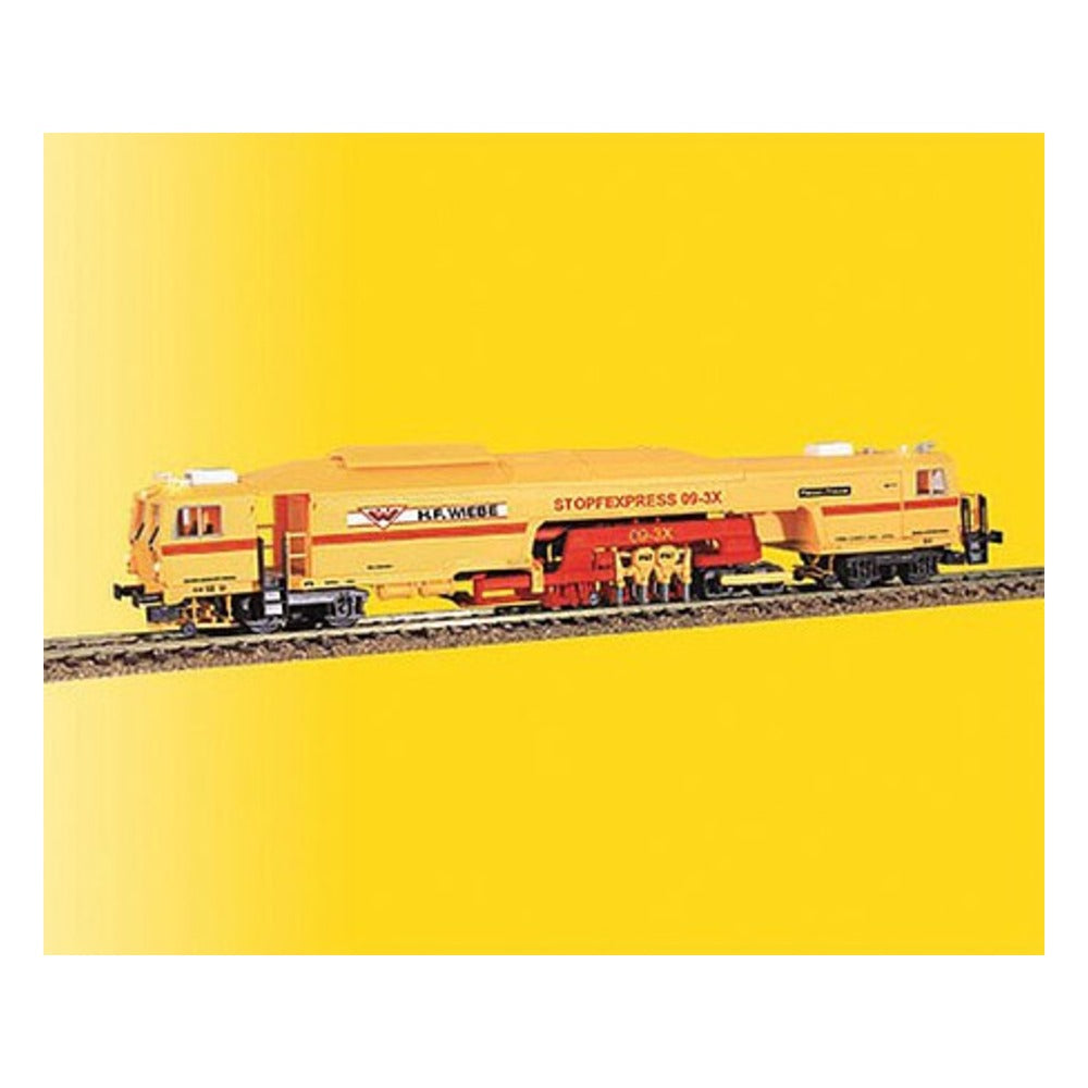 Viessmann 2692 HO Scale Plasser & Theurer 09-3X Production Tamper - 2-Rail w/Sound & DCC -- Wiebe (yellow, red)