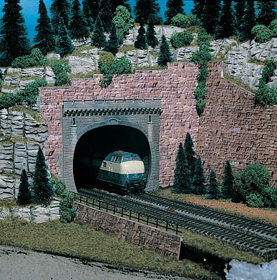 Vollmer 42502 HO Scale Tunnel Portal -- Double
