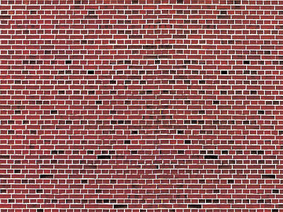 Vollmer 46042 HO Scale Stone Pattern Embossed Paper - 10 x 5" 25.4 x 12.7cm pkg(10) -- Red Brick