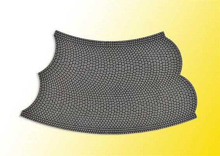 Vollmer 48256 HO Scale Flexible Cobblestone Street Curve - Stone Art
