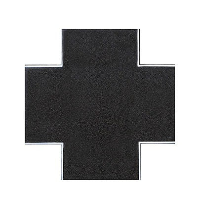 Vollmer 48261 HO Scale Weathered Asphalt Street 90-Degree Intersection