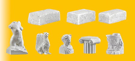 Vollmer 48281 HO Scale Stone Mason Accessories - Stone Art
