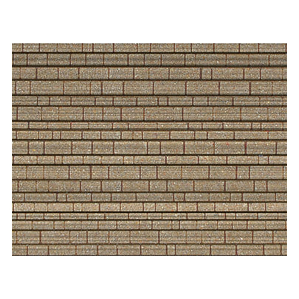 Vollmer 48724 O Scale Rubble Masonry Wall -- 10-1/4 x 6-11/16" 26 x 17cm
