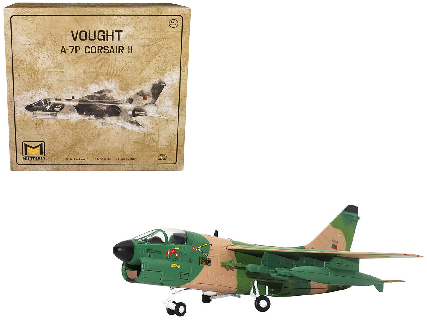 Vought A-7P Corsair II Attack Aircraft "Portugal" 1/72 Diecast Model by Militaria Die Cast free shipping USA